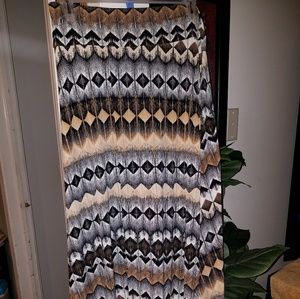 Brown muti color Maxi skirt